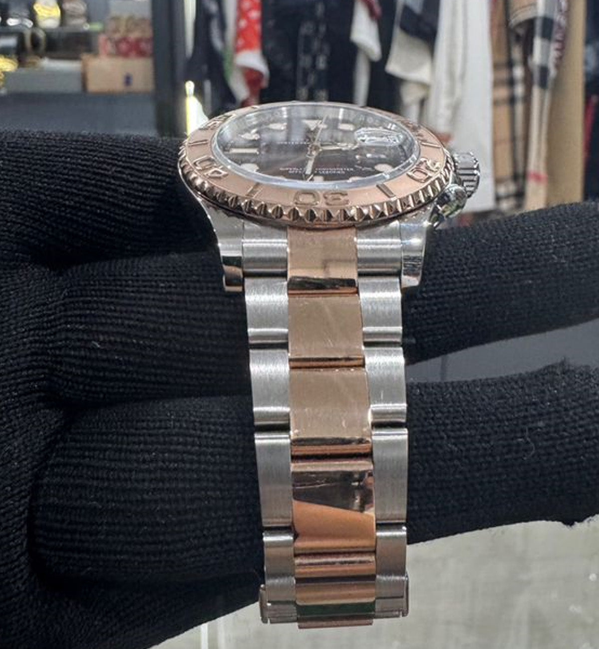 [Pre-Used] Rolex Yachtmaster Watch 126621 Half Rose Gold (Chocolate Dial)