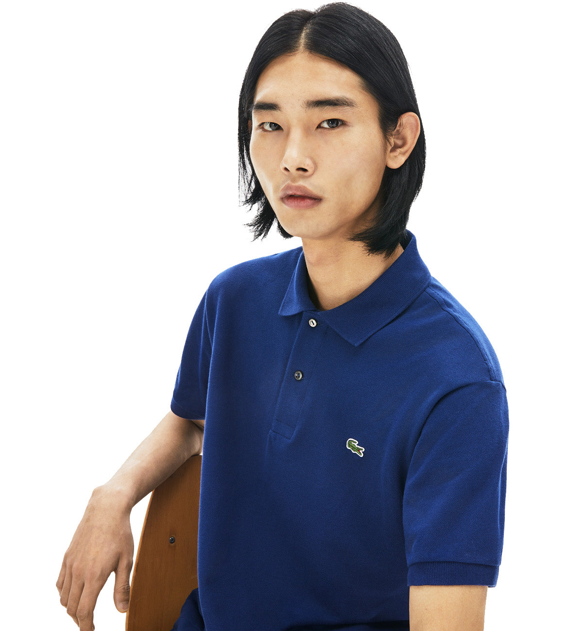 Lacoste Regular Fit Cotton Polo Shirt (Navy)