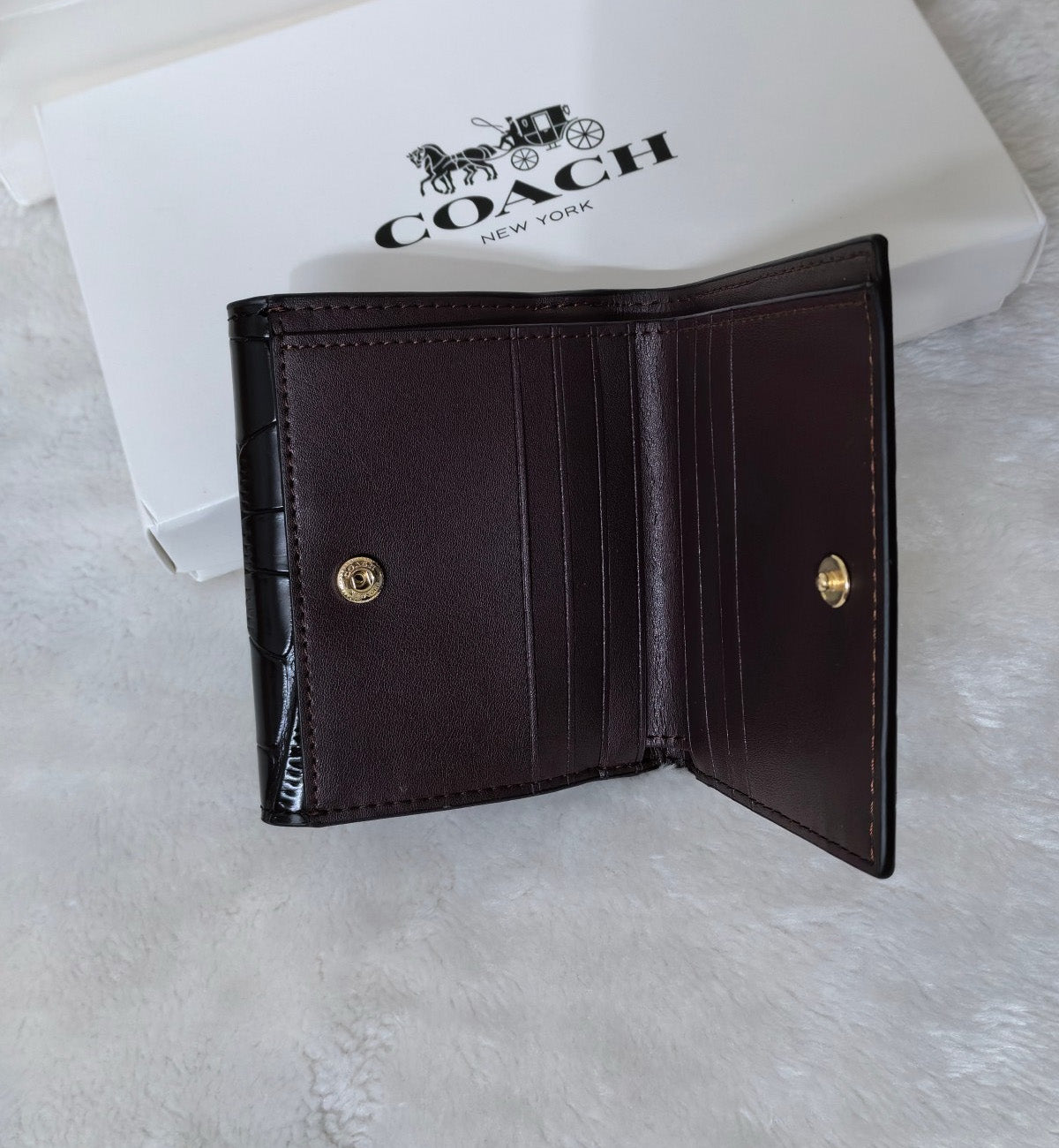 Coach Small Embossed Morgan Leather Wallet