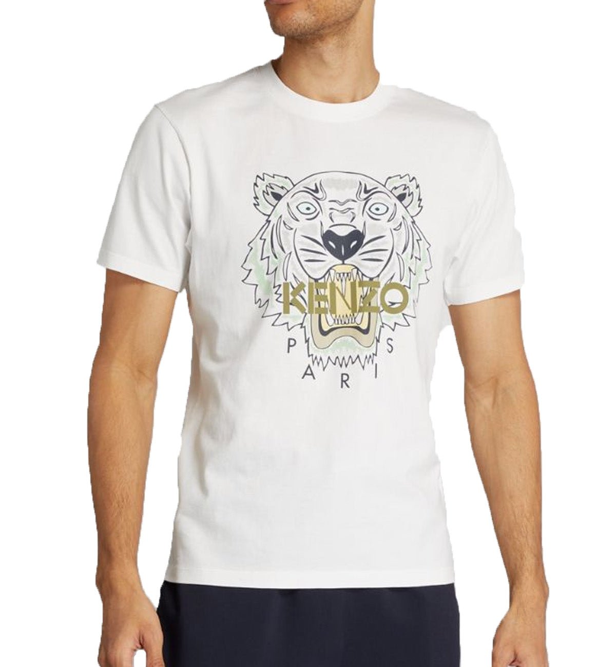 Kenzo Icon Tiger T-shirt - White/Green