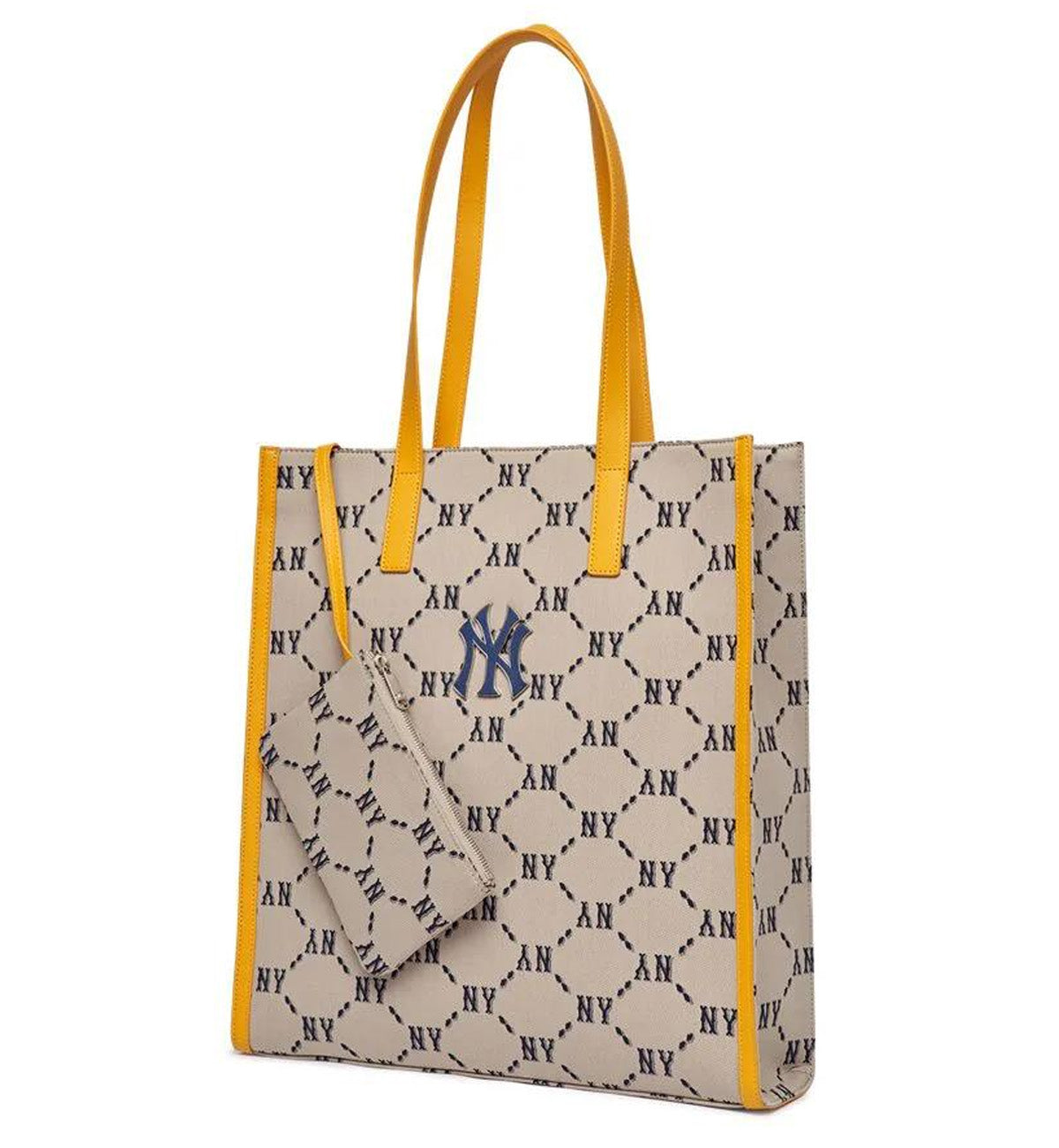 MLB Diamond Jackquard Tote Bag NY (Yellow)