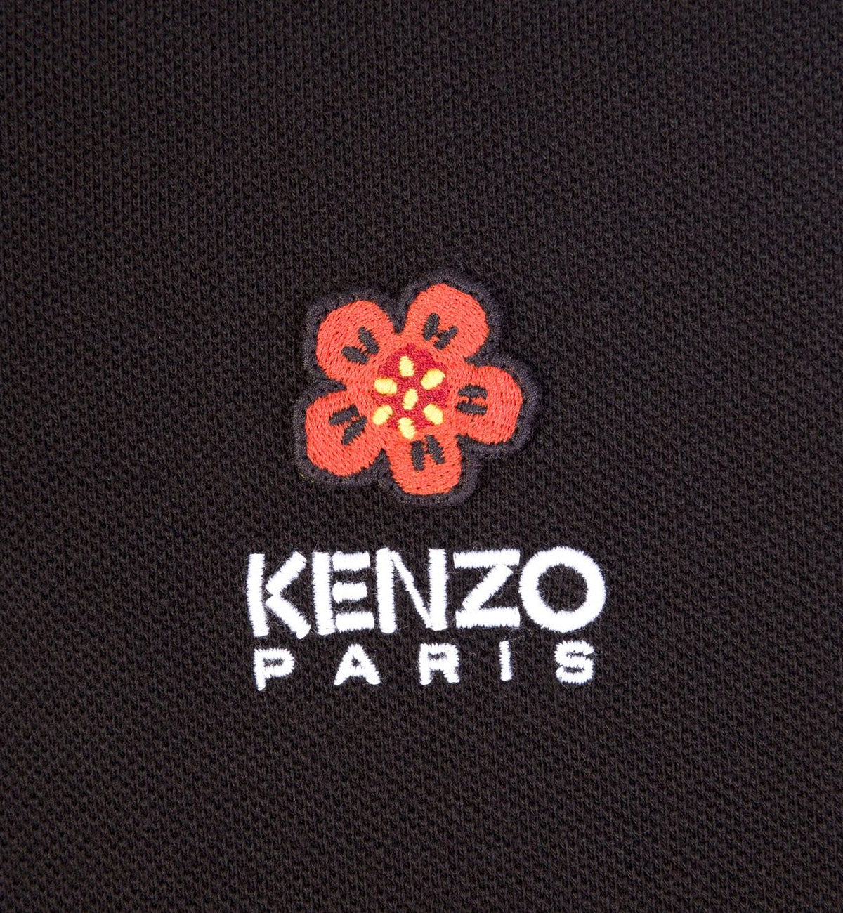 Kenzo 'Boke Flower' Small Logo Polo Shirt (Black)