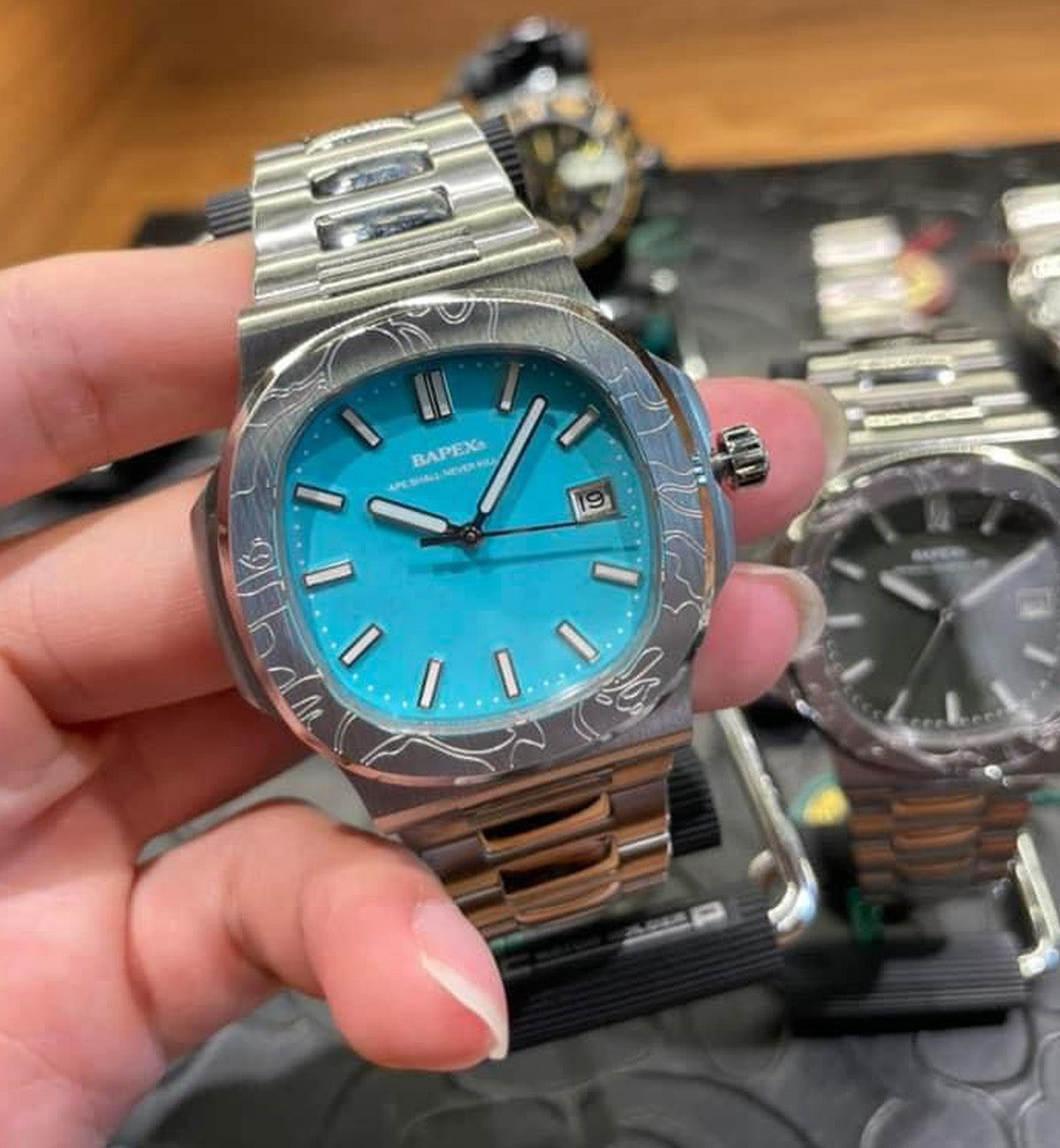 Bapex Type 10 Watches (Cyan)