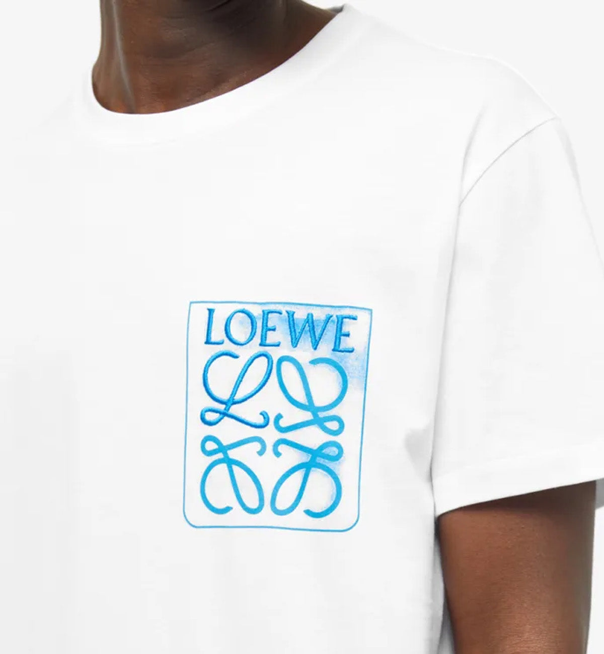 Loewe Anagram Fake Pocket T-Shirt (White)