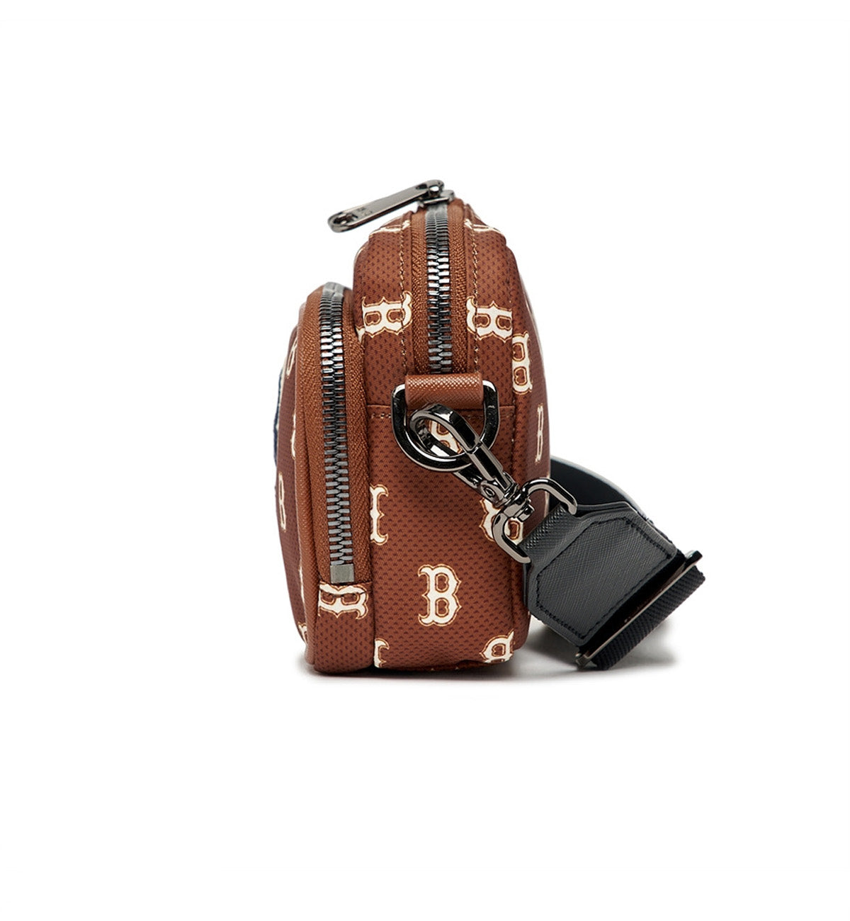 MLB Monogram Mini Cross Bag (Brown Blue)