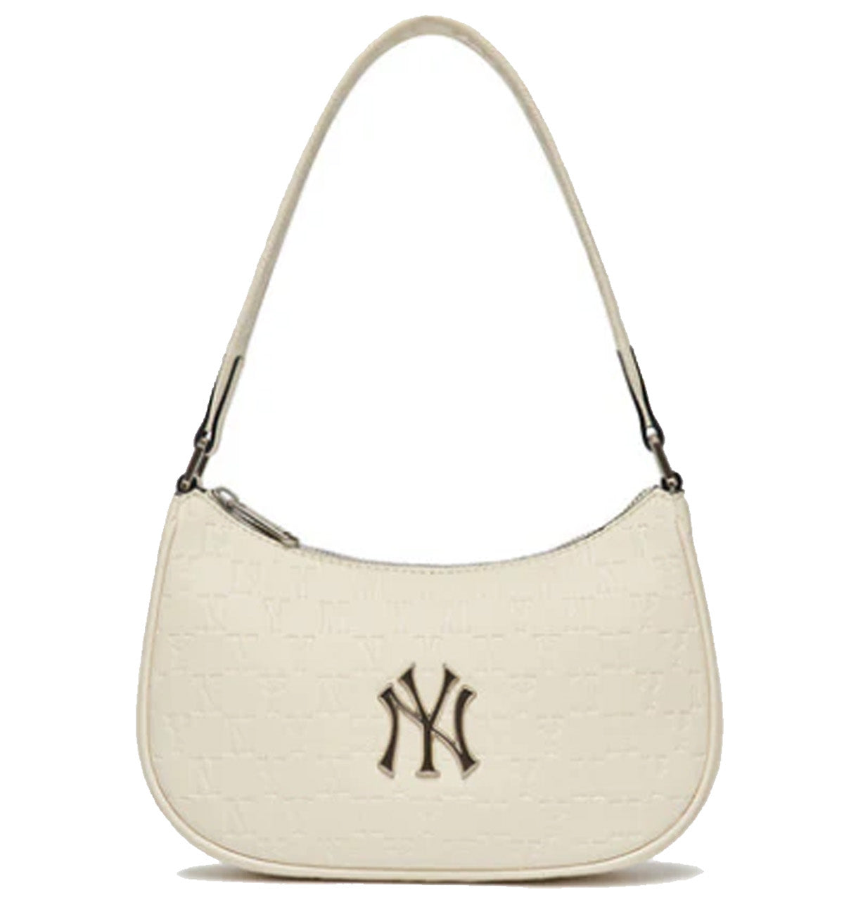 MLB Monogram Embo Hobo New York Yankees Bag (Cream)