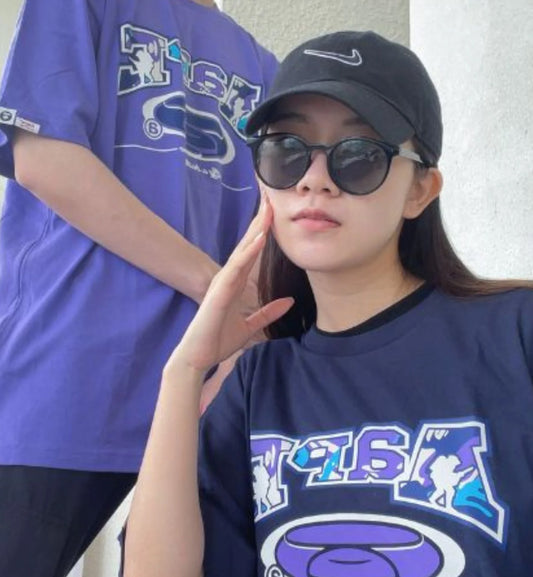 SUPERPROMO Aape Purple Camo Front Logo Tee (Purple)