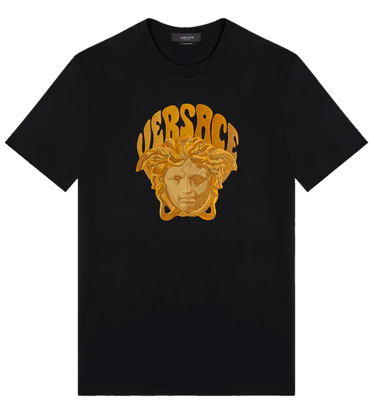 Versace Embroidered Medusa Music T-Shirt (Black)