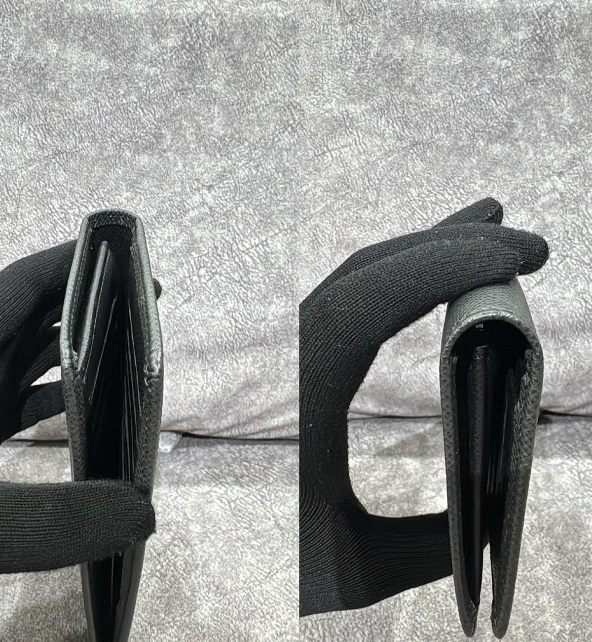 [Pre-Used] LV Long Wallet Brazza Plain Black