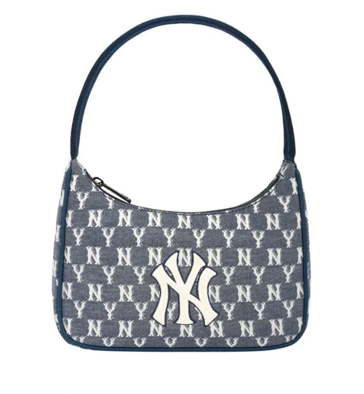 MLB Monogram Jacquard Hobo Bag (Blue)