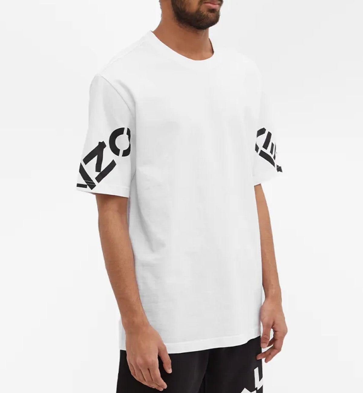 Kenzo Sport Relaxed Sleeve Cross Logo T-Shirt (White)