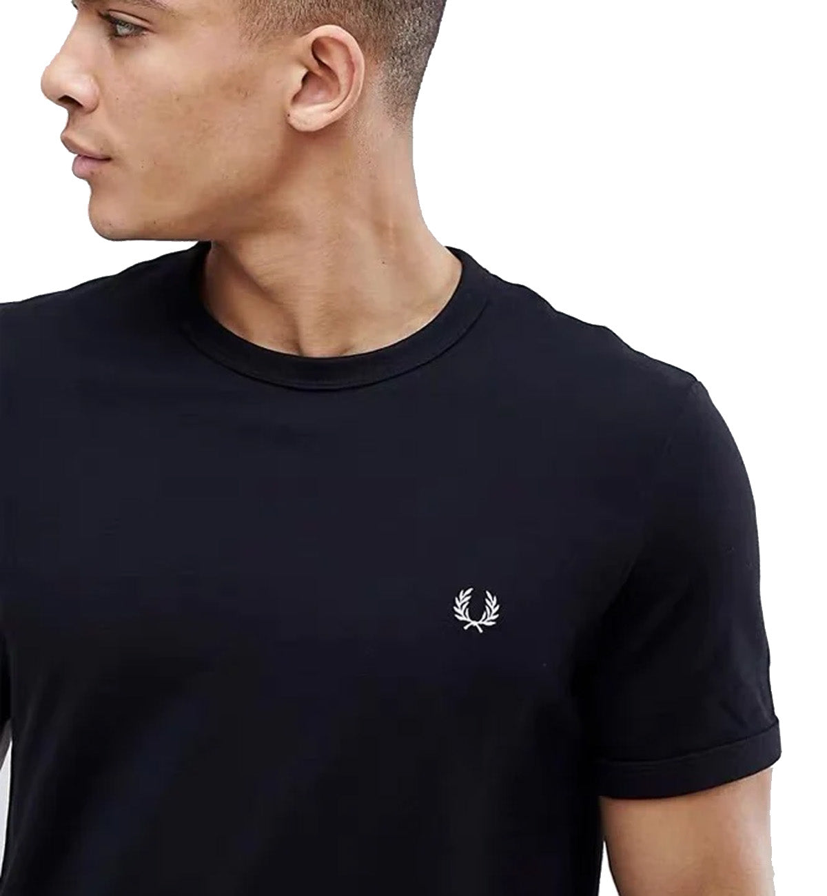 Fred Perry Black with Small Logo T-Shirt
