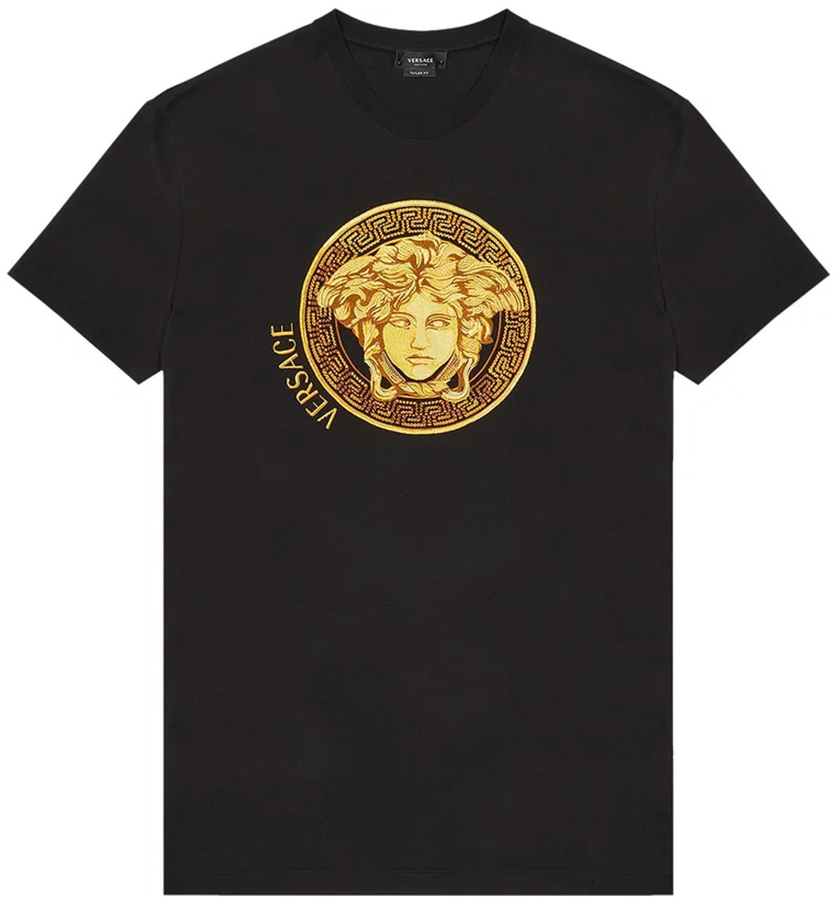 Versace Medusa Amplified Embroidered T-Shirt (Black)