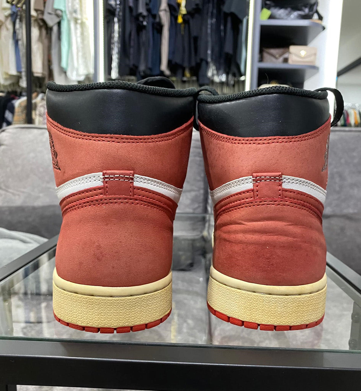 [Pre-Used] AJ1 High Track Red