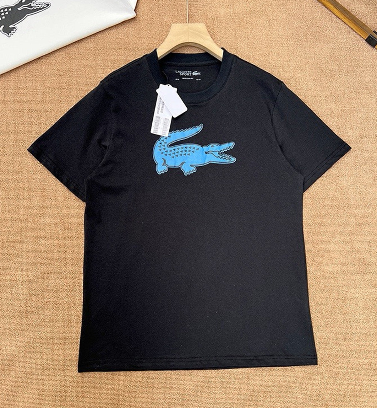 Lacoste Crocodile Printed T-Shirt (Black)