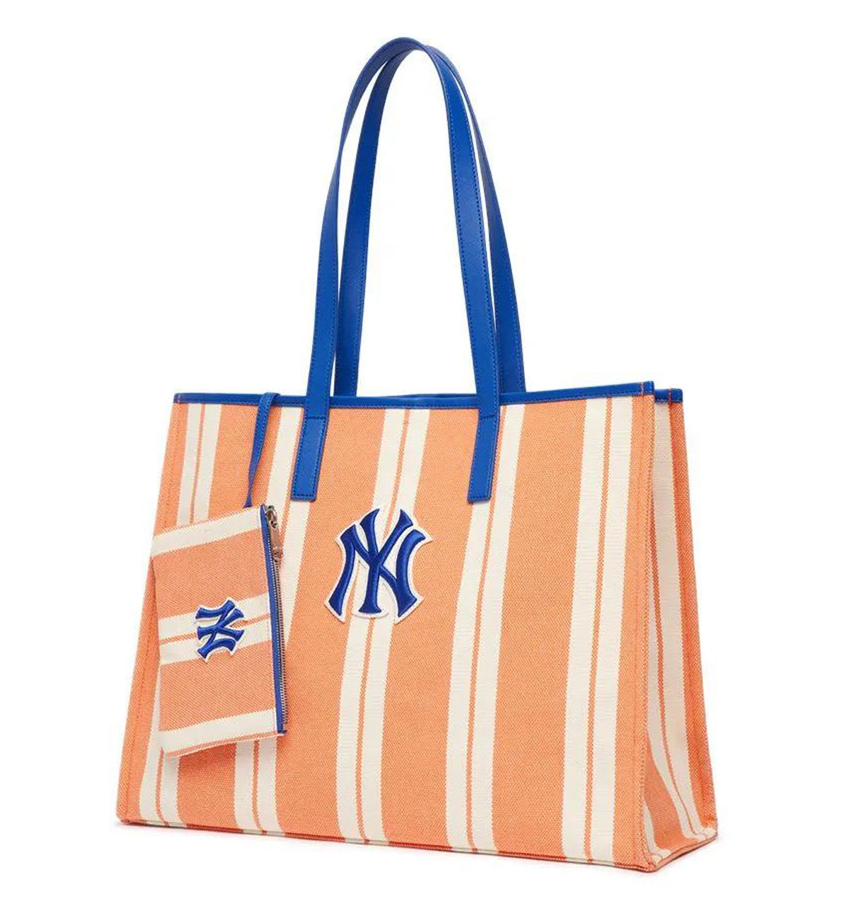 MLB Ethnic Stripe New York Yankees Tote Bag (Orange)