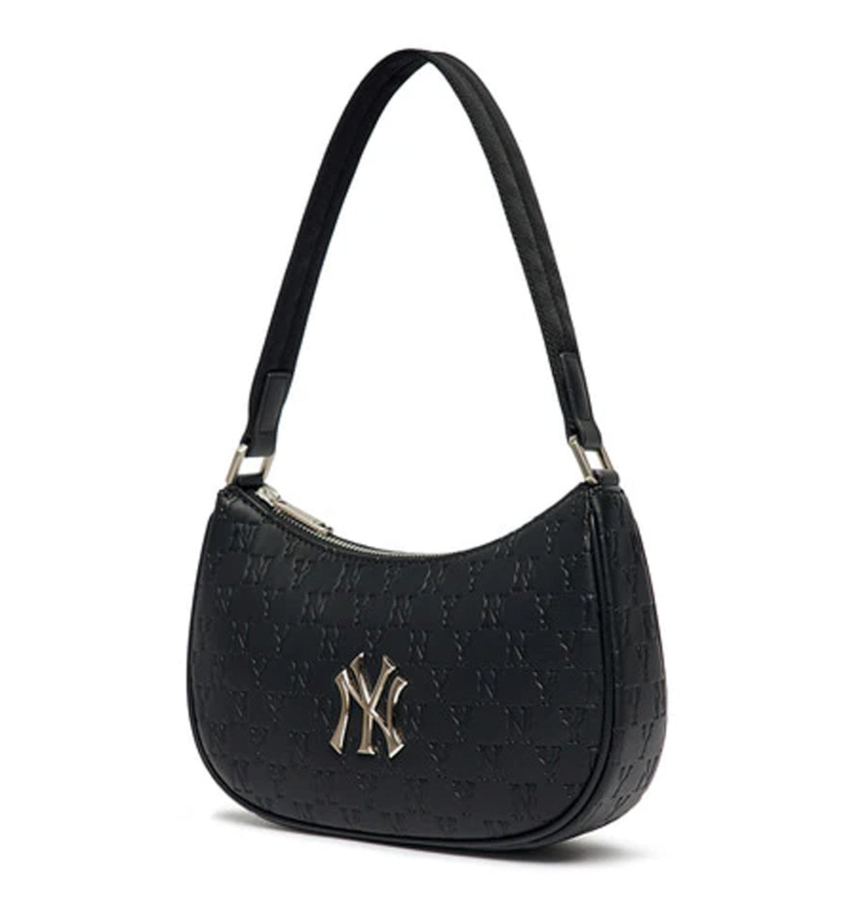 MLB Monogram Embo Hobo New York Yankees Bag (Black)