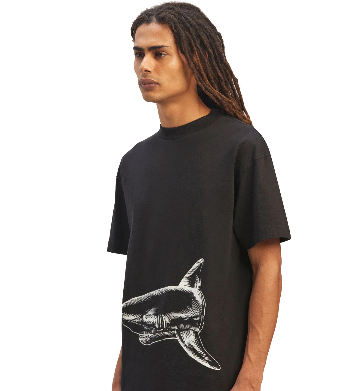 Palm Angels Broken Shark Classic T-Shirt (Black)