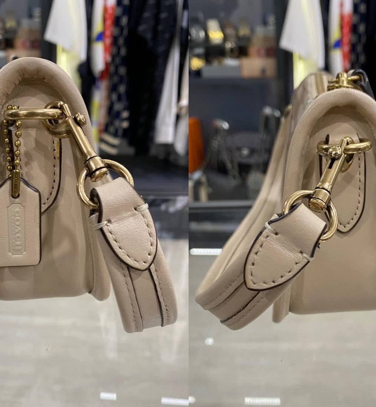 [Pre-used] Coach Bag Swinger Beige
