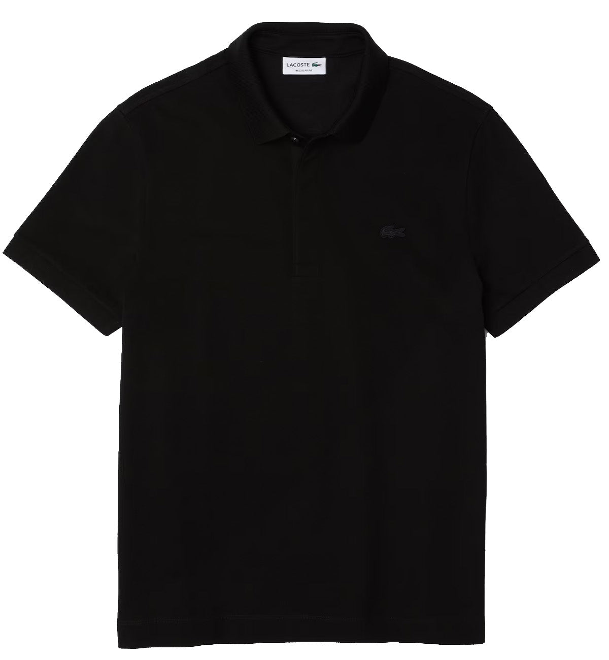 Lacoste Regular Fit Piqué Polo Shirt (Black)