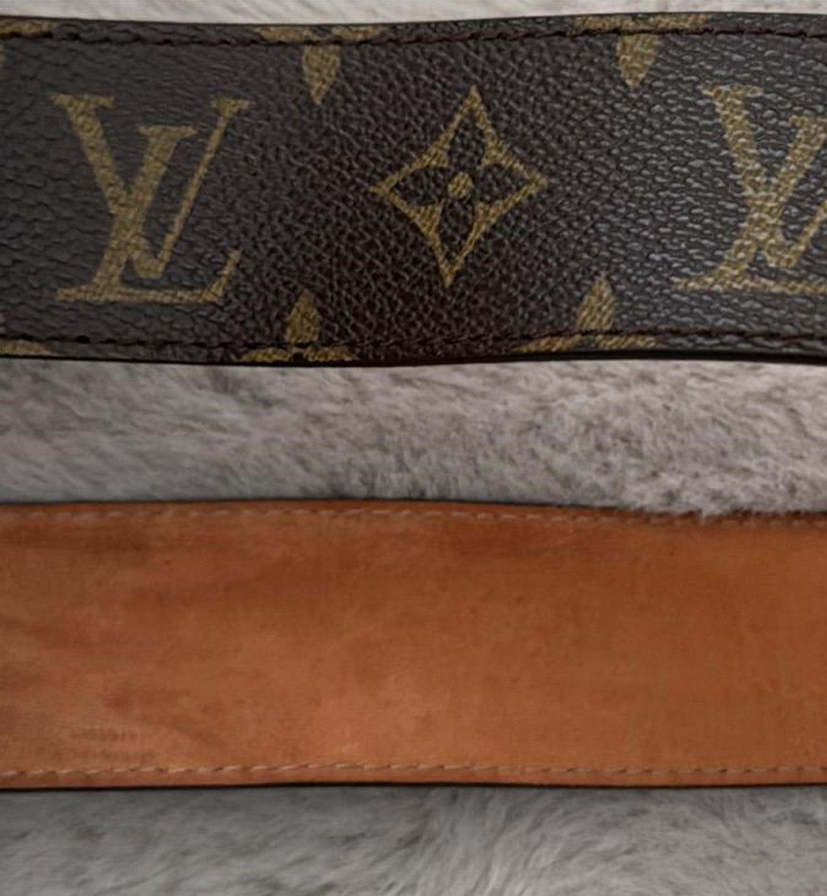 [Pre-Used] LV Belt Brown Monogram GHW