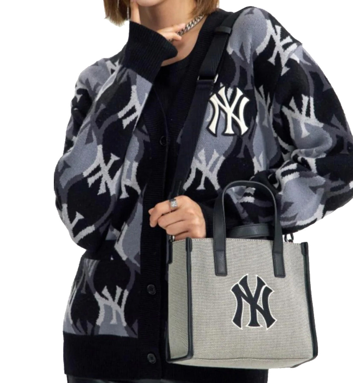 MLB Big Logo Canvas S Tote Bag New York Yankees