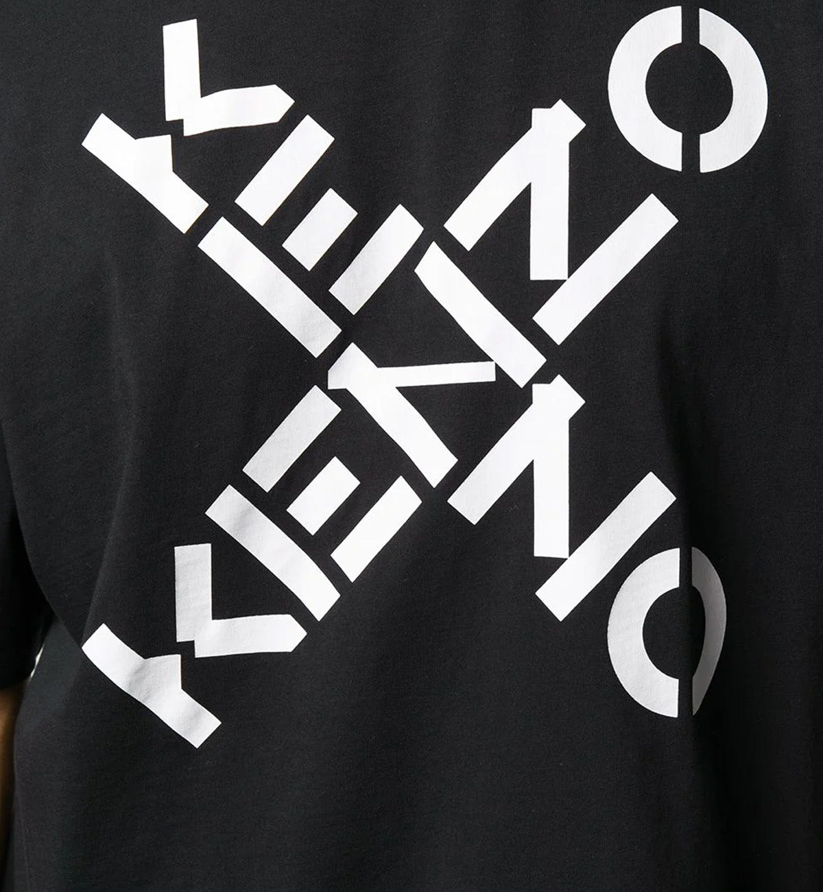 Kenzo Crossed Logo Crew-Neck T-Shirt (New Design)