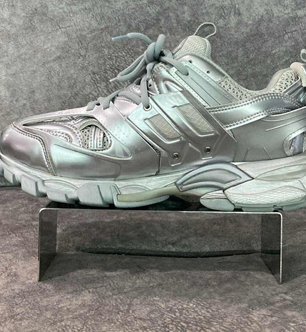 [Pre-Used] Balenciaga Track Metallic Silver