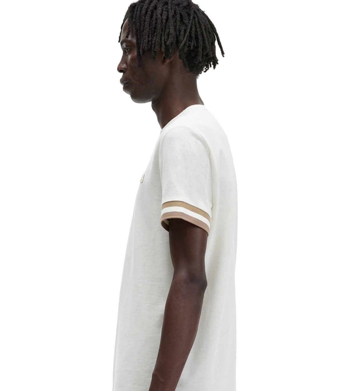 Fred Perry Bold Tipped Pique White T-Shirt 2023 (White)