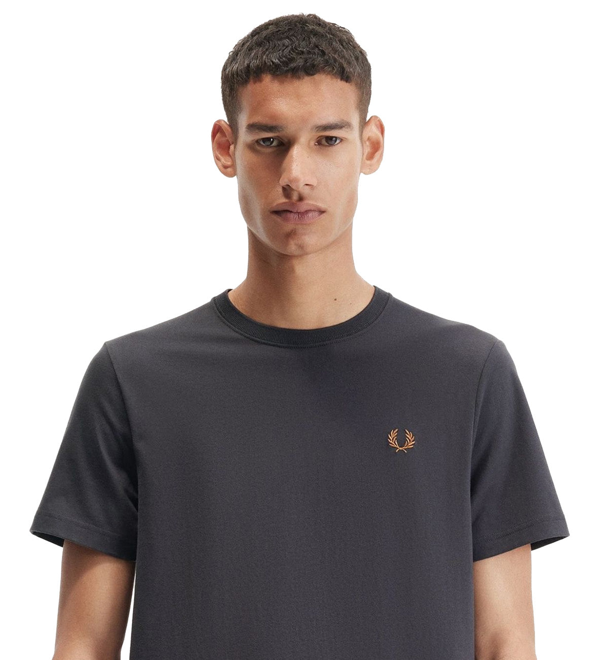 Fred Perry Small Logo T-Shirt (Dark Grey)