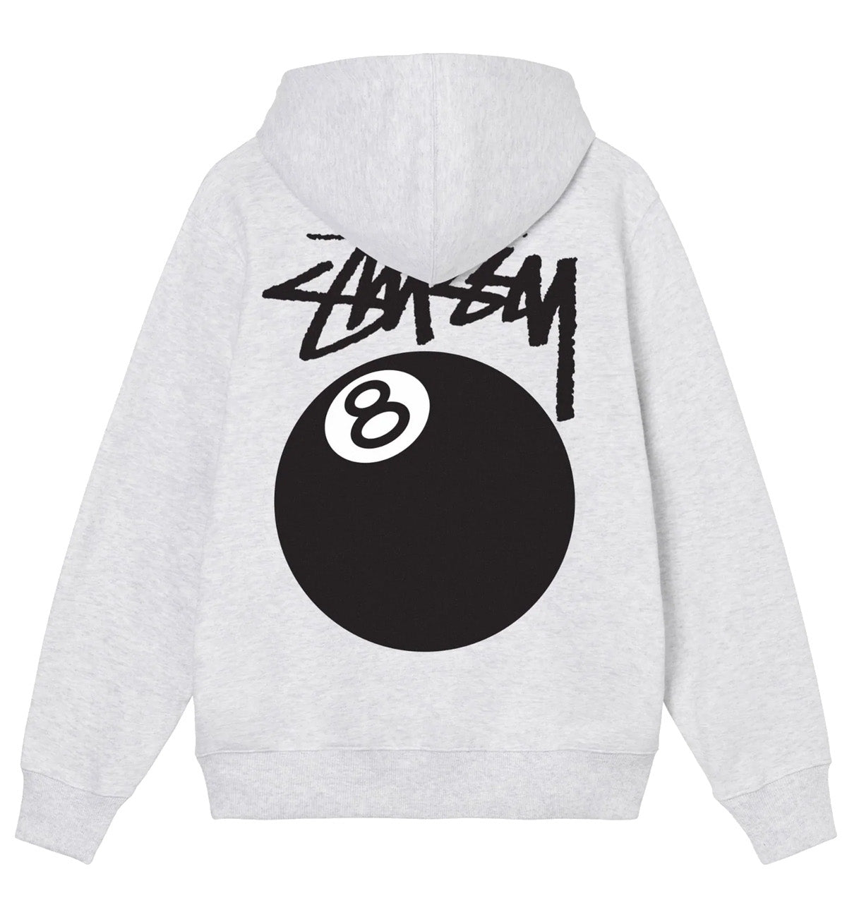 Stussy 8 Ball Hoodie Grey Shop Authentic Streetwear Malaysia stussy-8-ball-hoodie-grey-shop-authentic-streetwear-malaysia