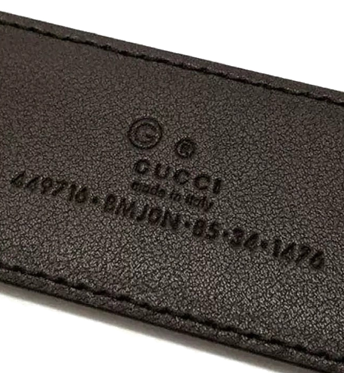 Gucci Embossed Belt 449716