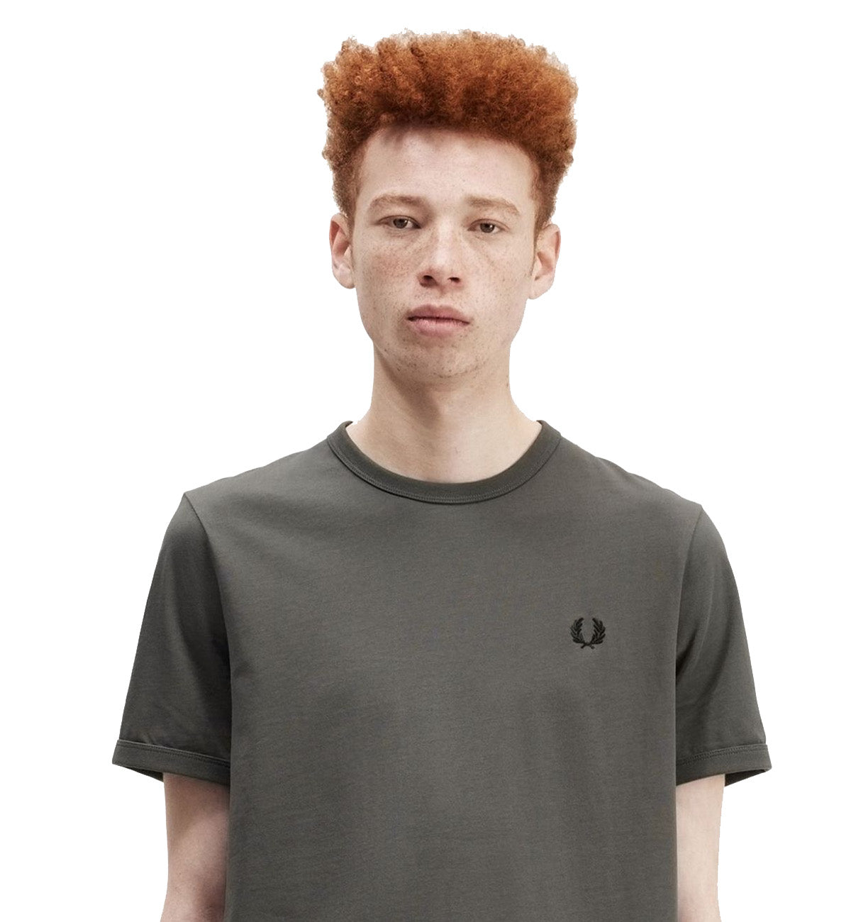 Fred Perry Small Logo T-Shirt (Cement)