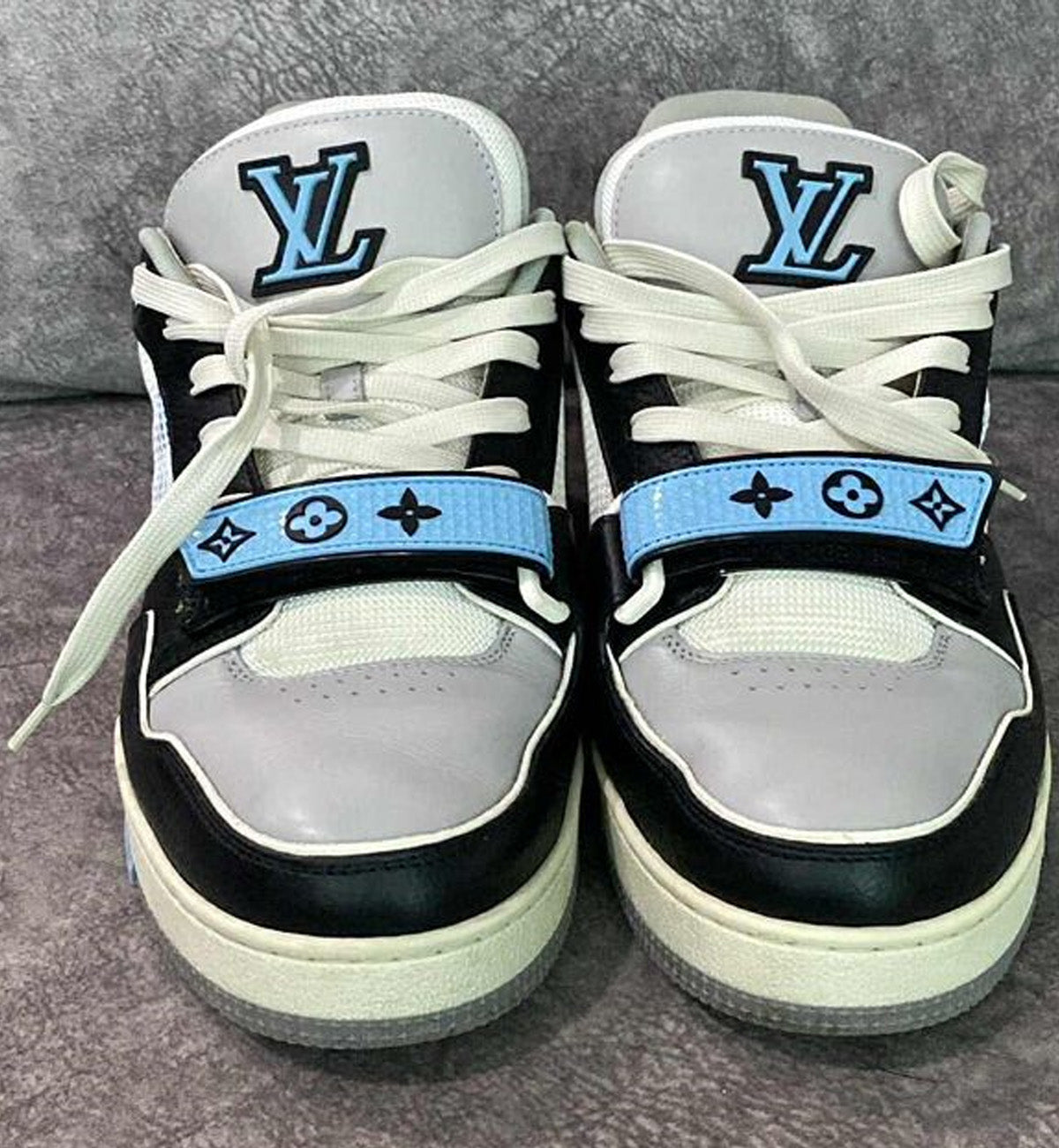 [Pre-Used] LV Trainer Luxury Blue Monogram with Flower