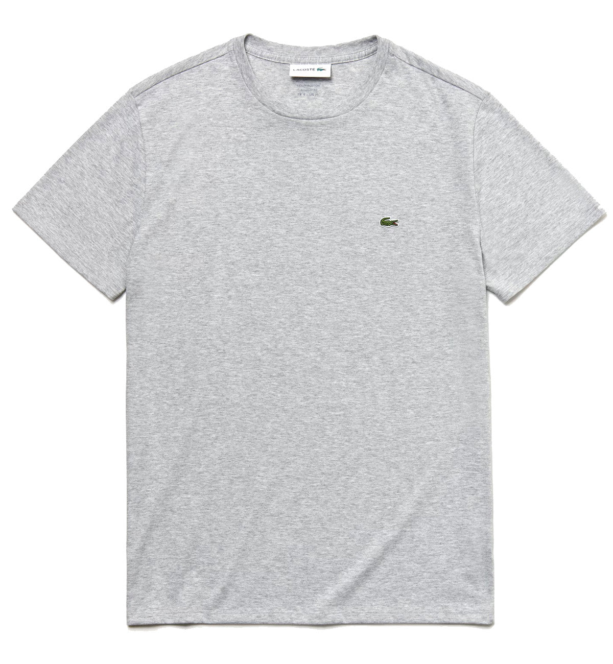 Lacoste Round Neck Small Logo T-Shirt (Grey)