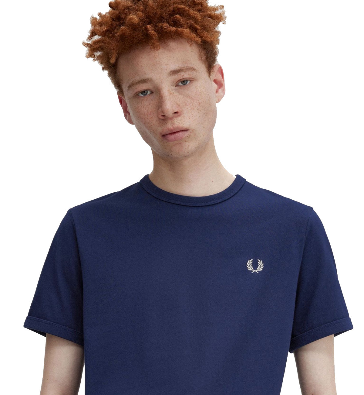 Fred Perry Small Logo T-Shirt (Blue)