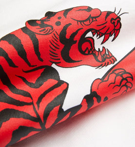 KENZO Embroidery Wording Tiger Tee - White