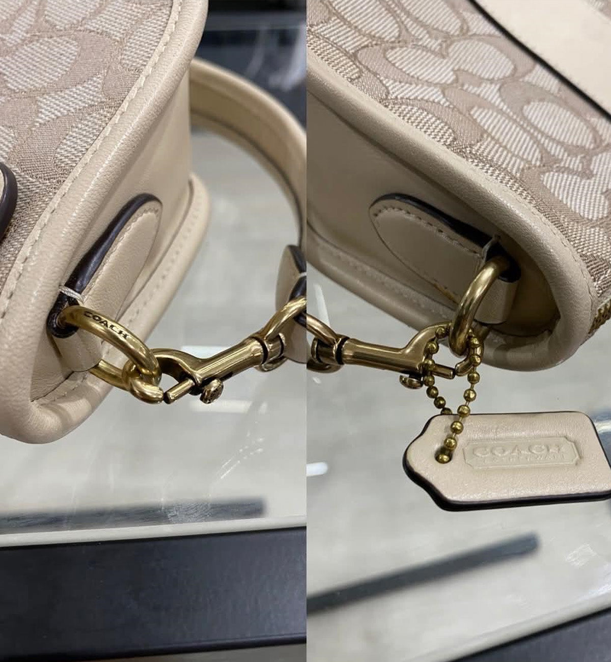 [Pre-used] Coach Bag Swinger Beige