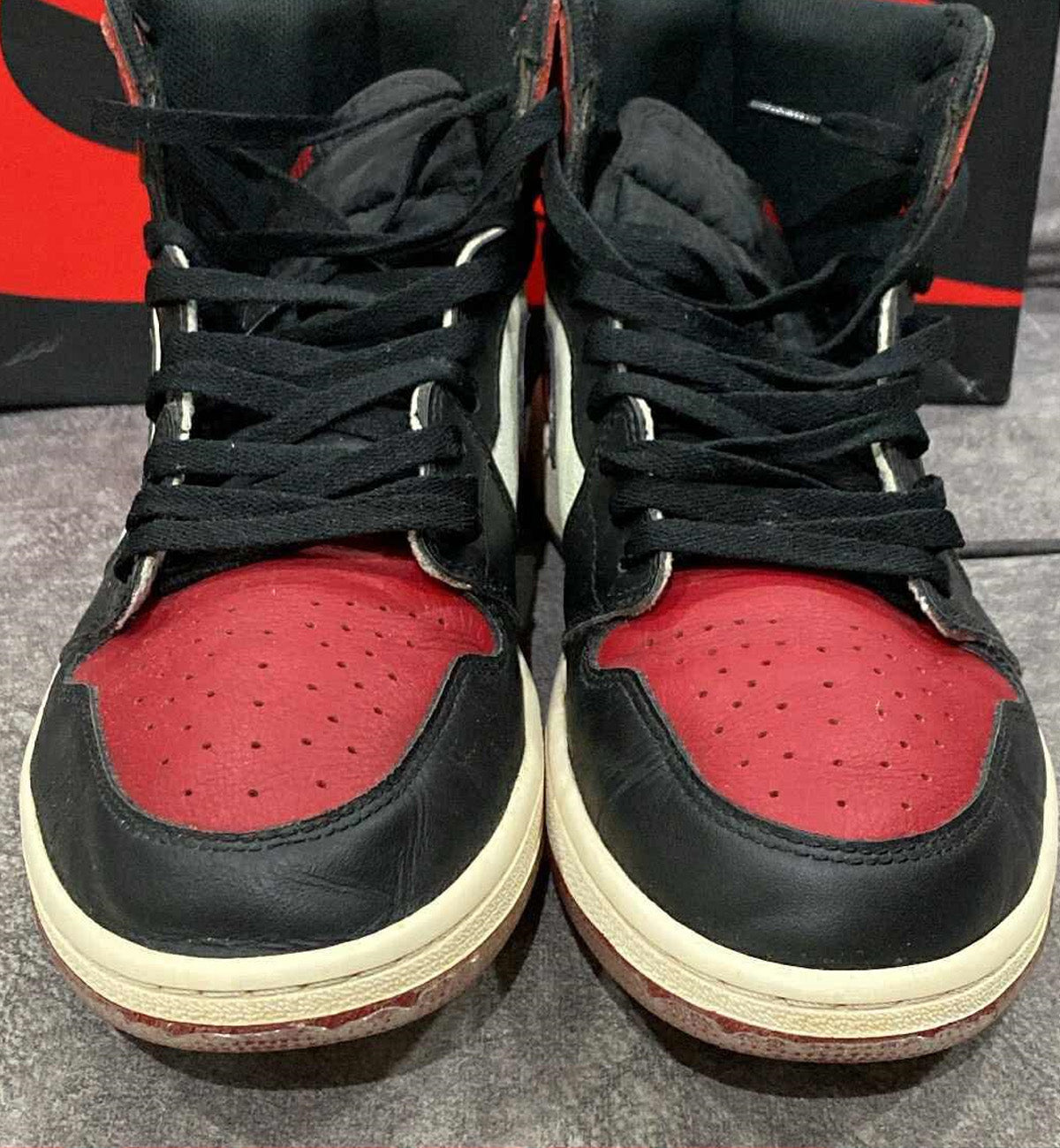 [Pre-Used] AJ1 High Bred Toe Red