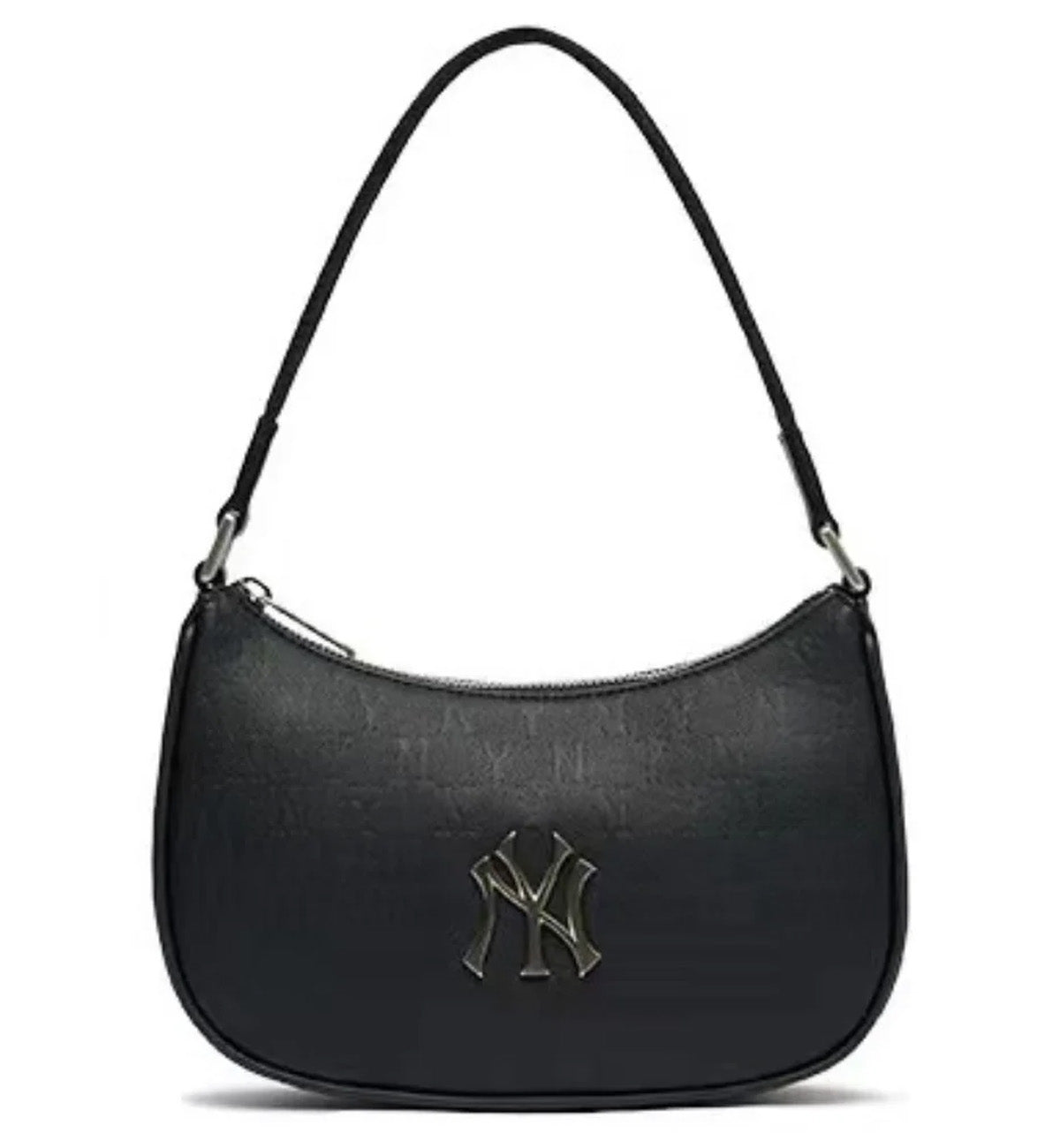 MLB Monogram Embo Hobo New York Yankees Bag (Black)