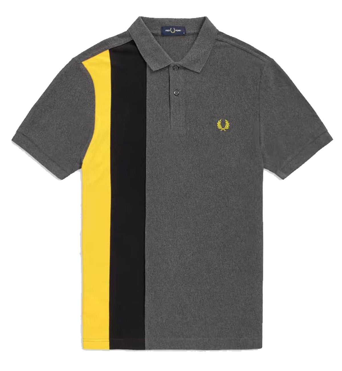 Fred Perry Side Panel Stripe Polo Shirt (Gold)