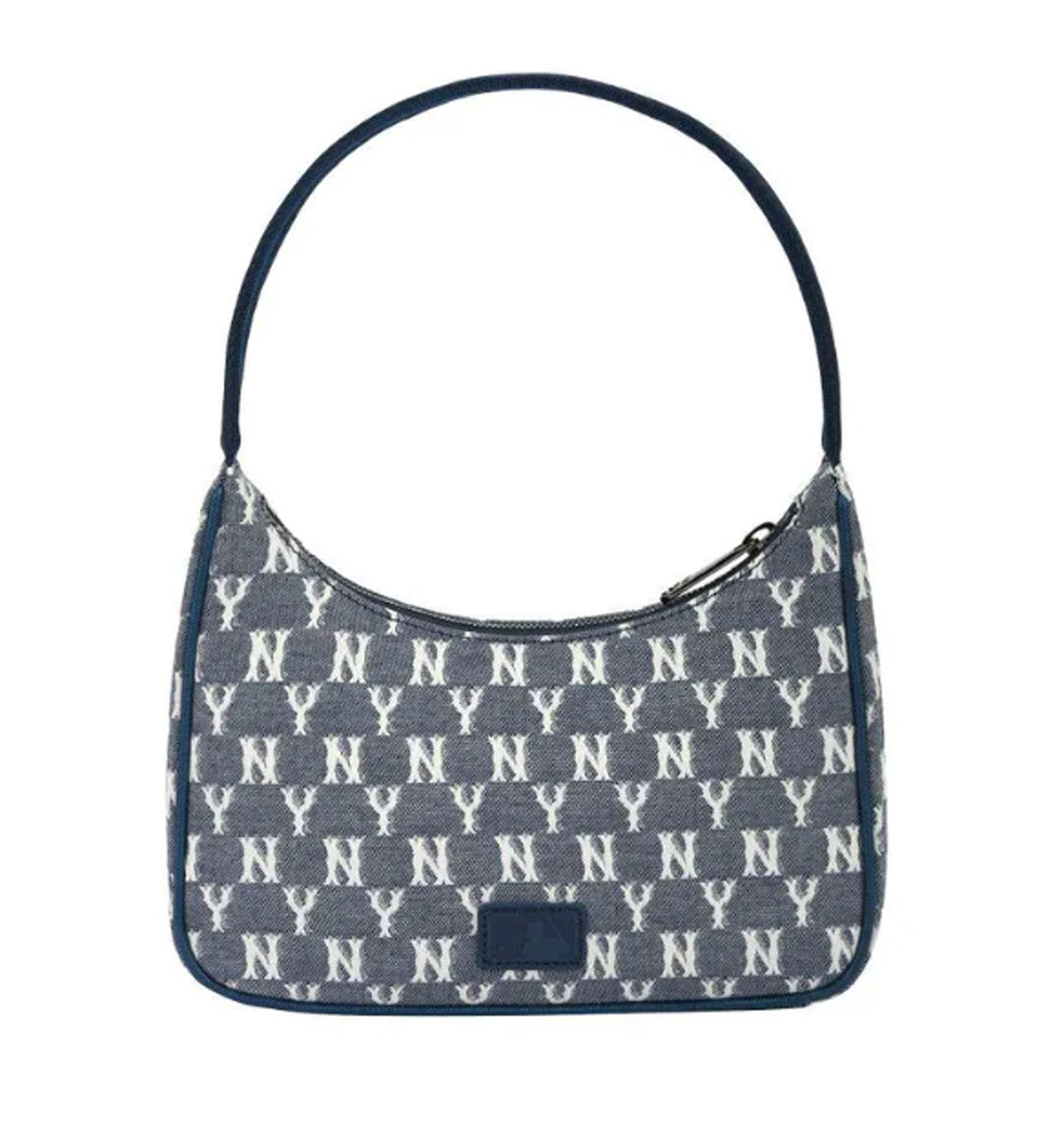 MLB Monogram Jacquard Hobo Bag (Blue)