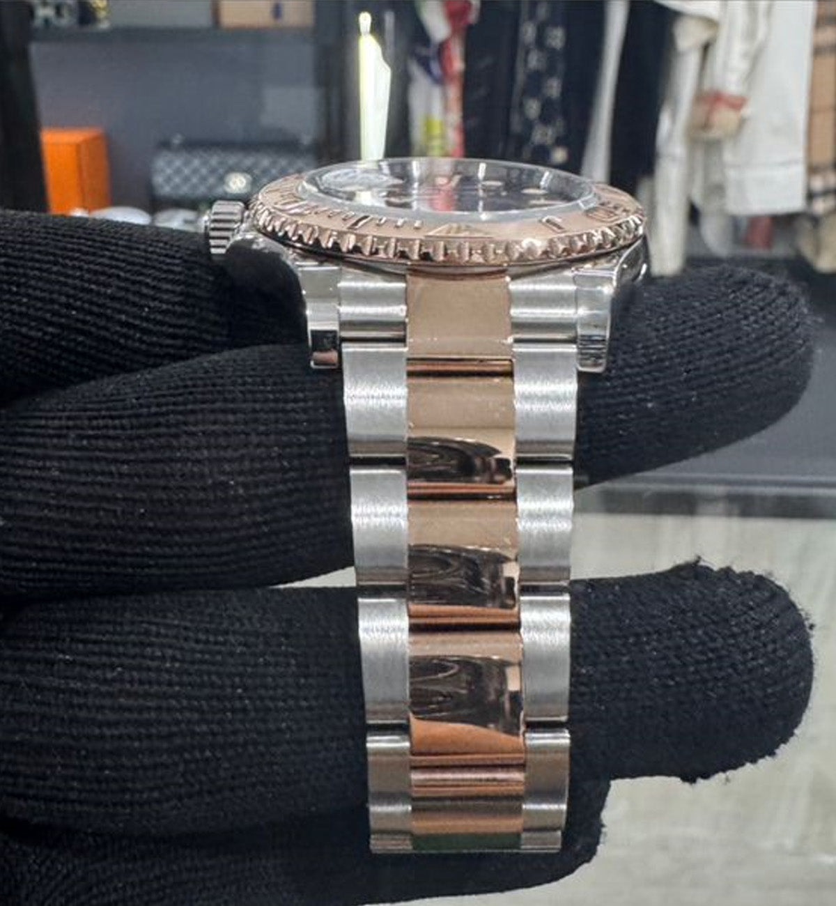 [Pre-Used] Rolex Yachtmaster Watch 126621 Half Rose Gold (Chocolate Dial)