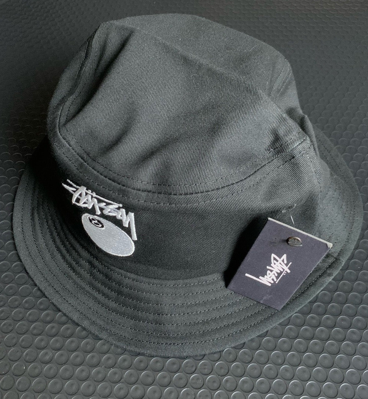 Stussy Vintage 8 Ball Bucket Hat (Black)