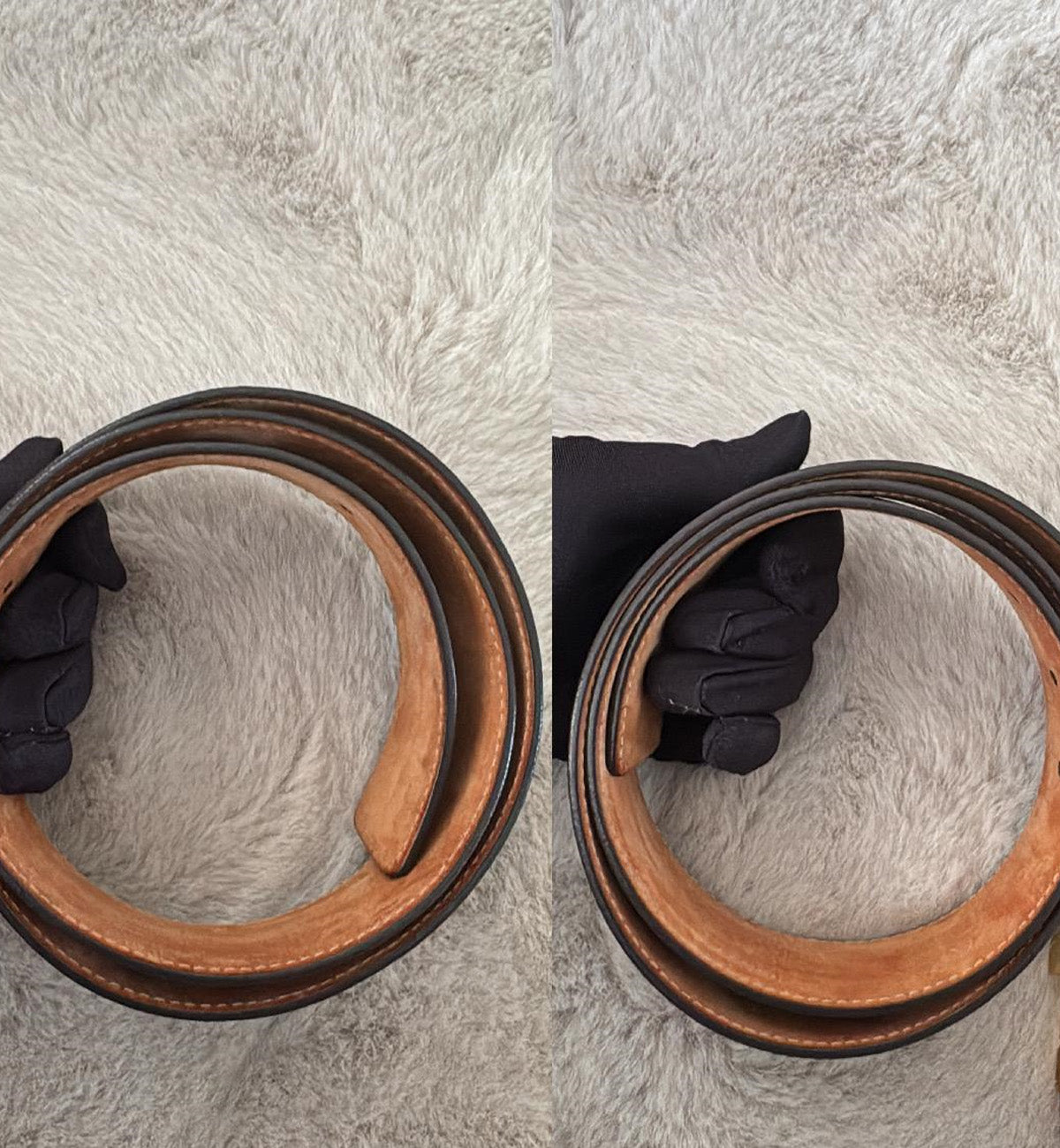 [Pre-Used] LV Belt Brown Monogram GHW