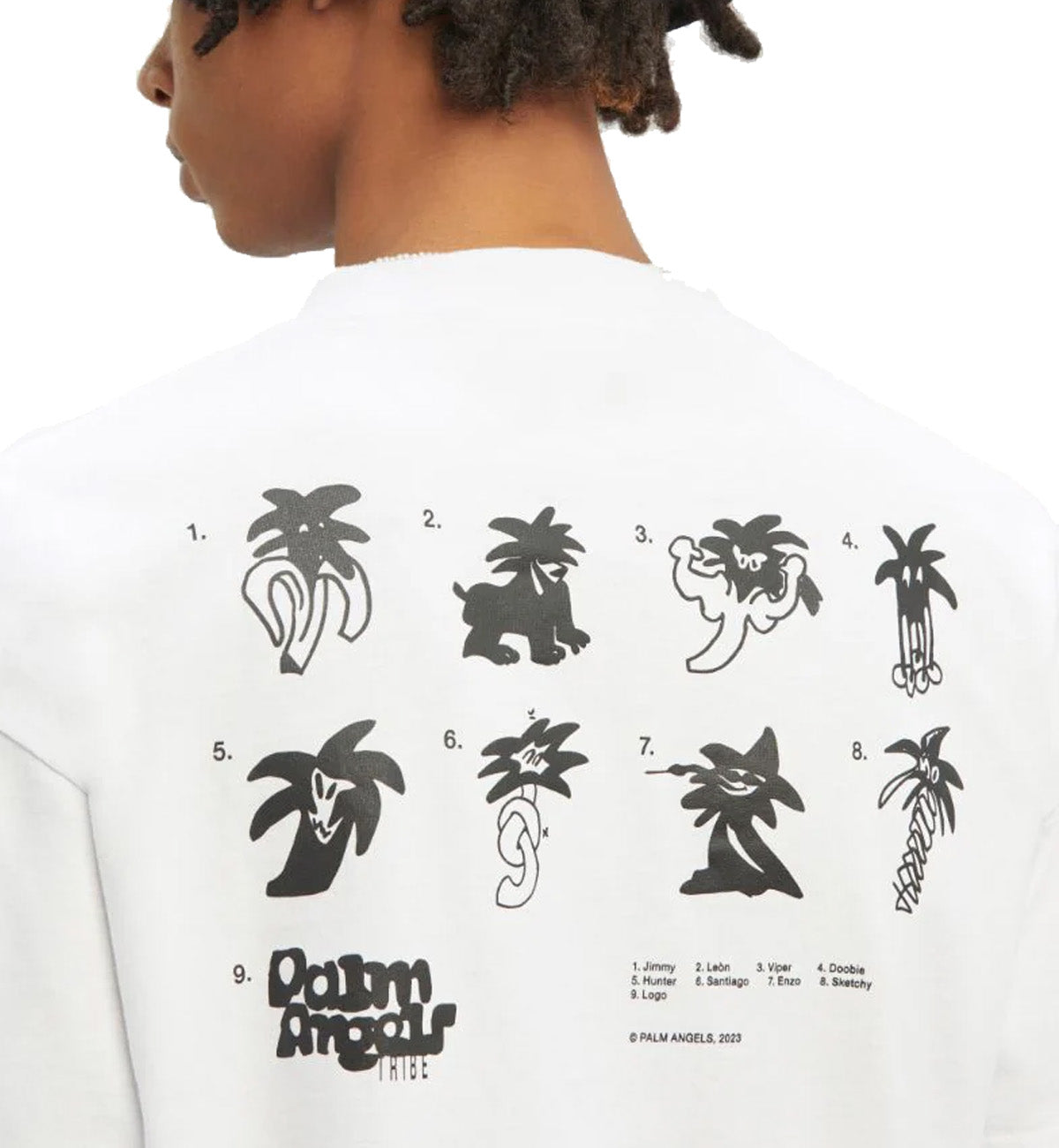 Palm Angels White 2023 Palmity United T-Shirt