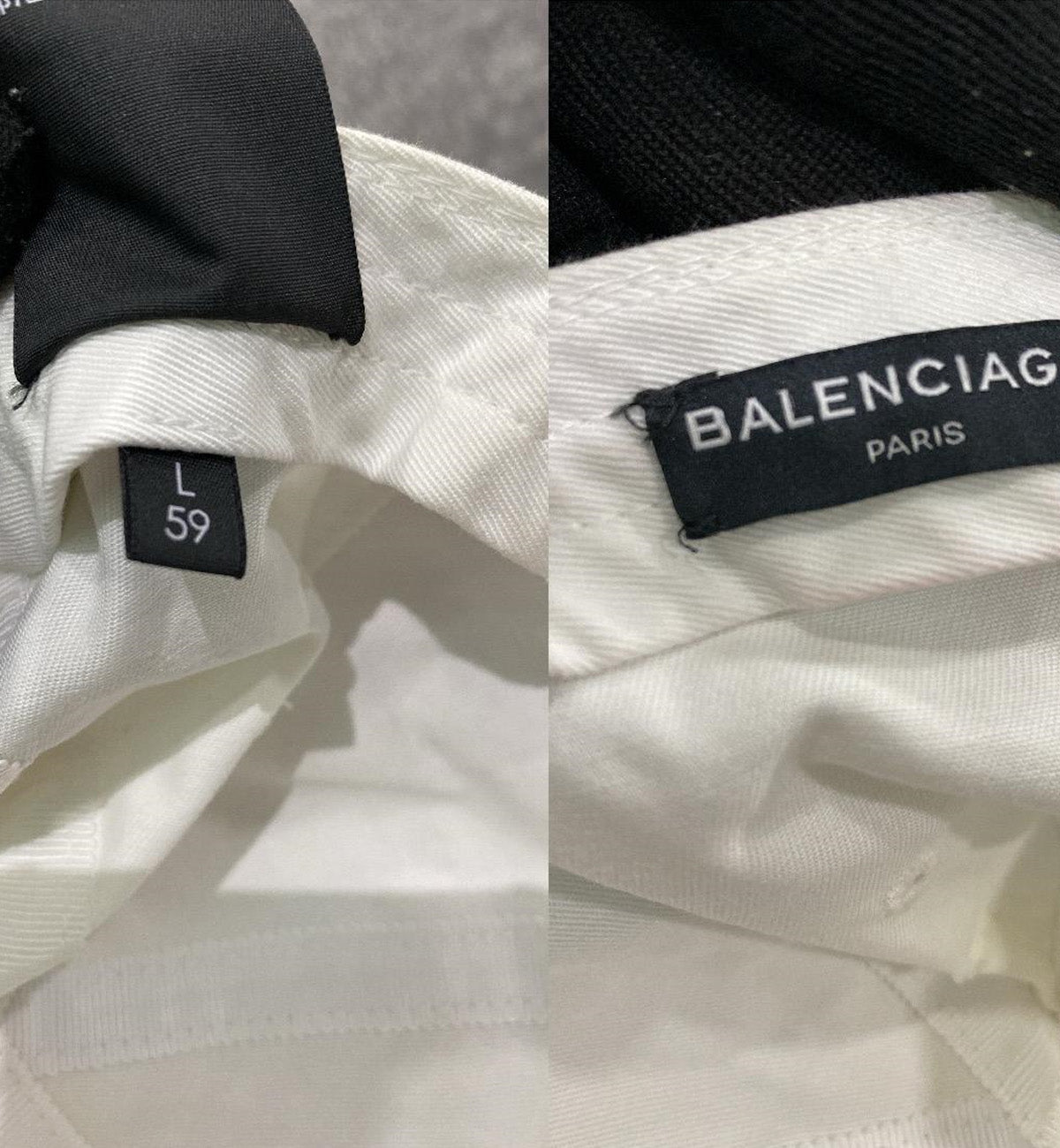[Pre-Used] Balenciaga Cap White with Black Logo