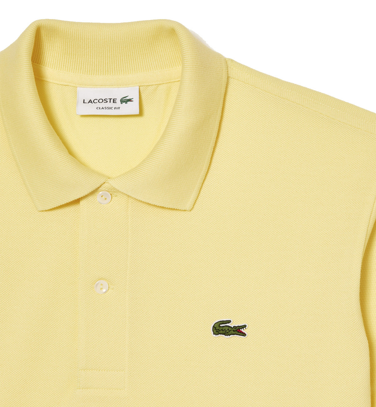 Lacoste Classic Fit Cotton Polo Shirt (Pastel Yellow)