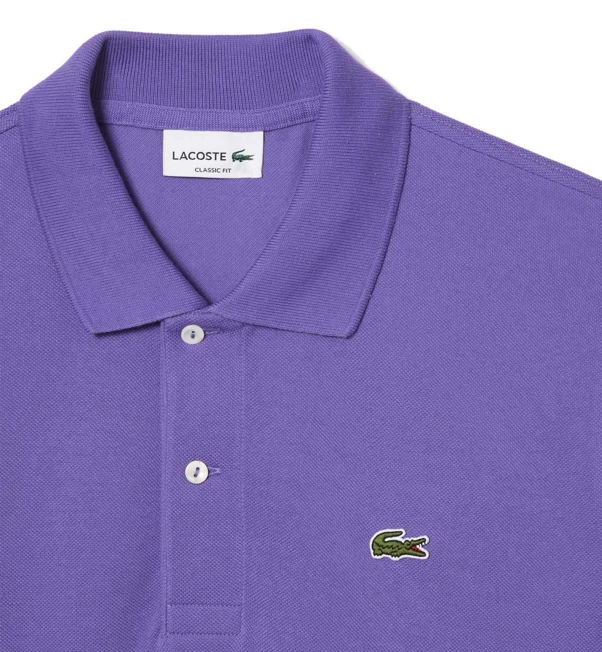 Lacoste Classic Fit Cotton Polo Shirt (Light Purple)