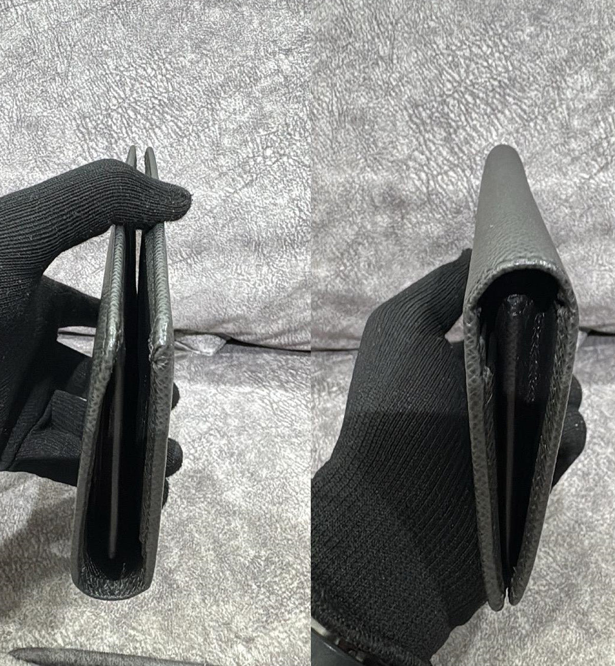 [Pre-Used] LV Long Wallet Brazza Plain Black